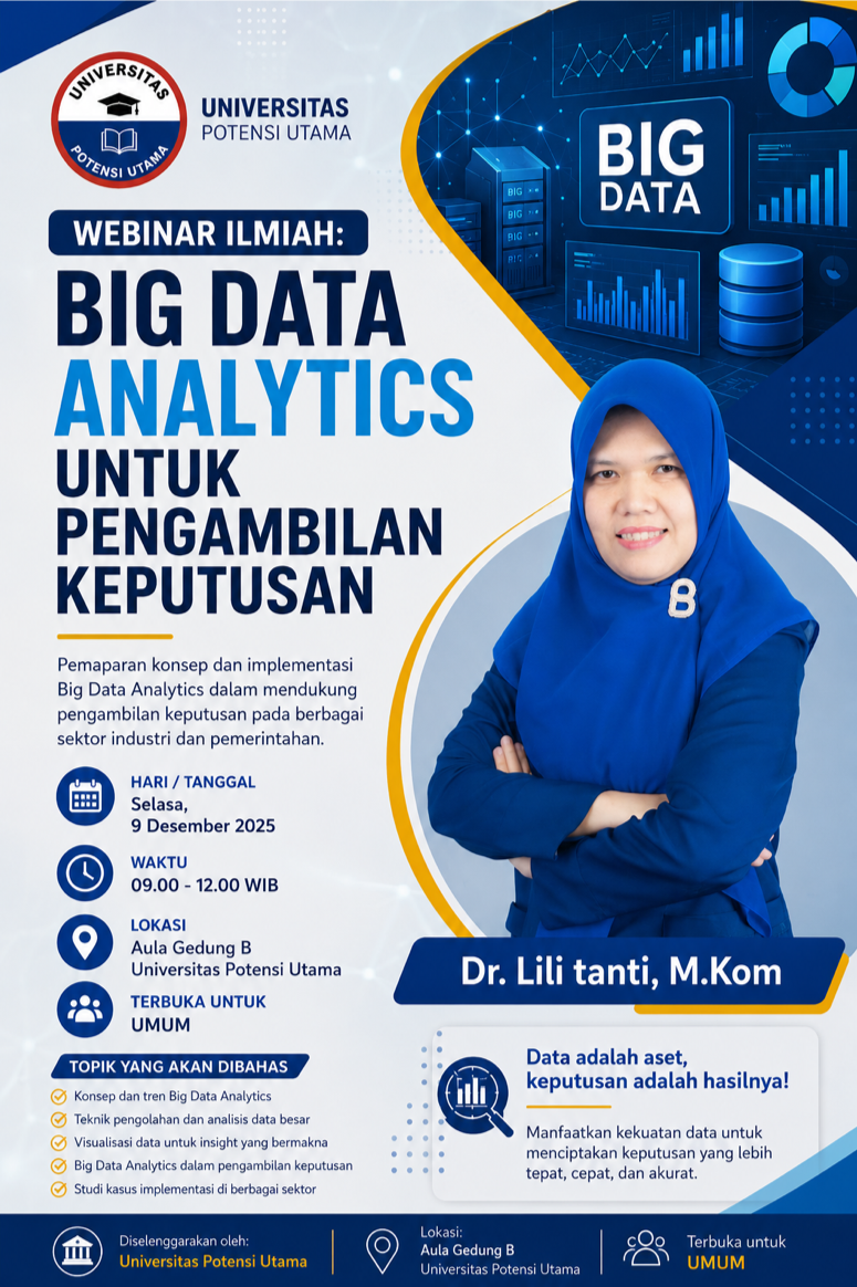 Webinar Ilmiah : Big Data Analytics untuk Pengambilan Keputusan